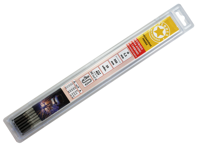 BLISTER ELECTRODO PARA ACERO AL CARBONO 3.2mm  SOLDADURA ELÉCTRICA