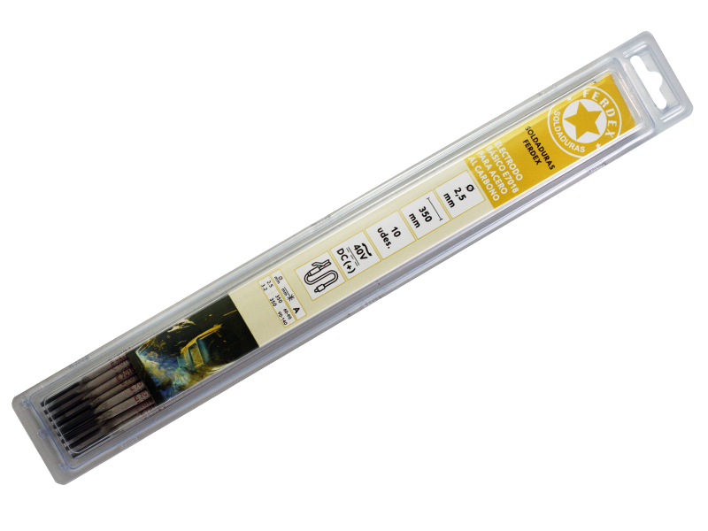 BLISTER ELECTRODO BÁSICO E7018 2.5 mm. SOLDADURA ELÉCTRICA