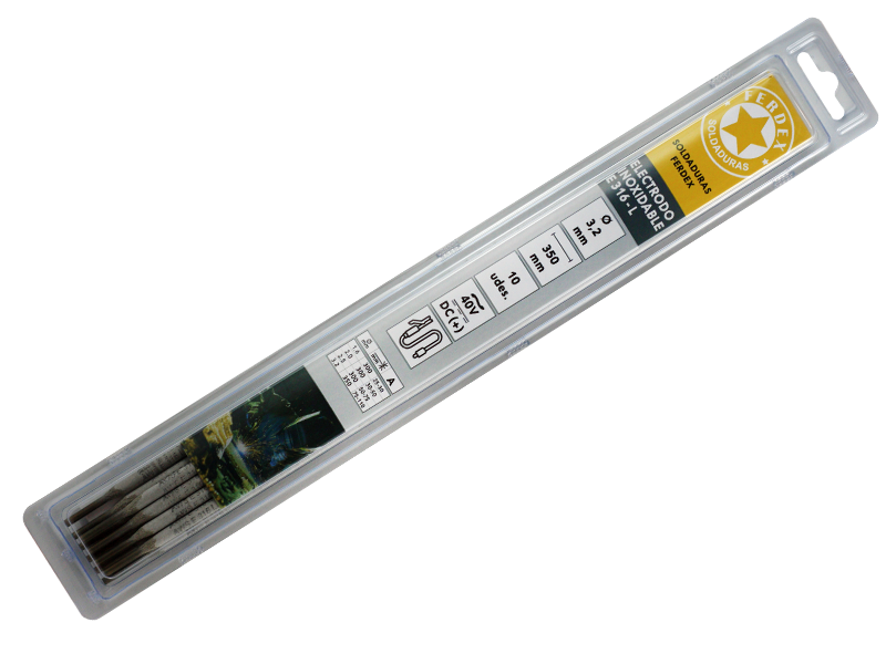 BLISTER ELECTRODO INOXIDABLE E316-L 2 mm. SOLDADURA ELÉCTRICA
