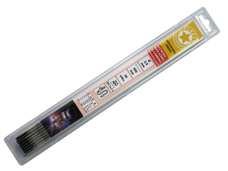 BLISTER ELECTRODO PARA ACERO AL CARBONO 2.5mm  SOLDADURA ELÉCTRICA