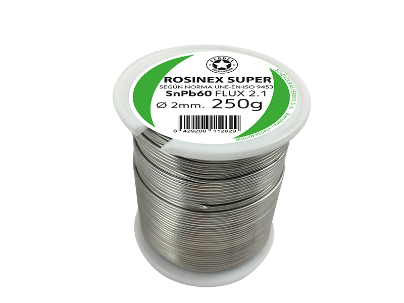 FERDEX SnPb60 FLUX B2.1 1 mm. CARRETES ESTAÑO ROSINEX FLUX INCORPORADO