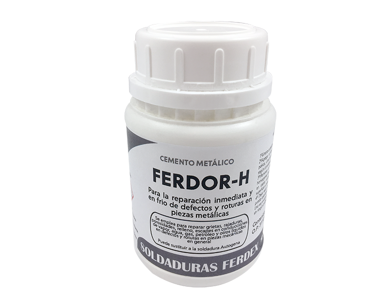 POLVO FERDOR H (masilla química para hierros y aceros) QUÍMICOS INDUSTRIALES